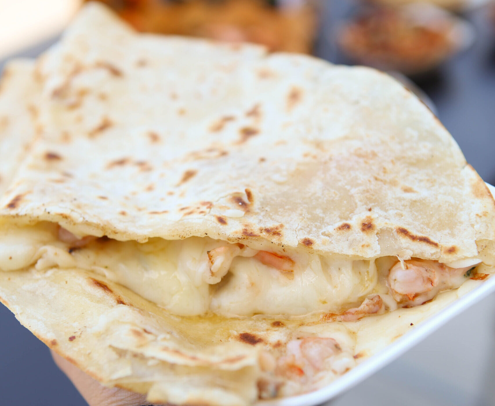 Quesadilla with Grilled Shrimp